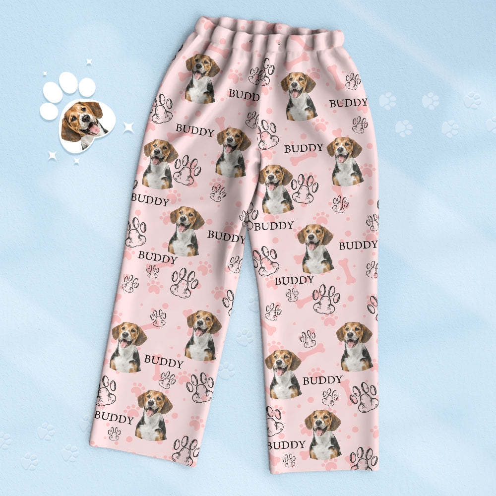 Benutzerdefinierte Foto Hund Pyjamas Katze Pfote Für Hund Katze Liebhaber Personalisierte Foto Frauen Männer Mehrfarbige Pyjama - DePhotoBoxer