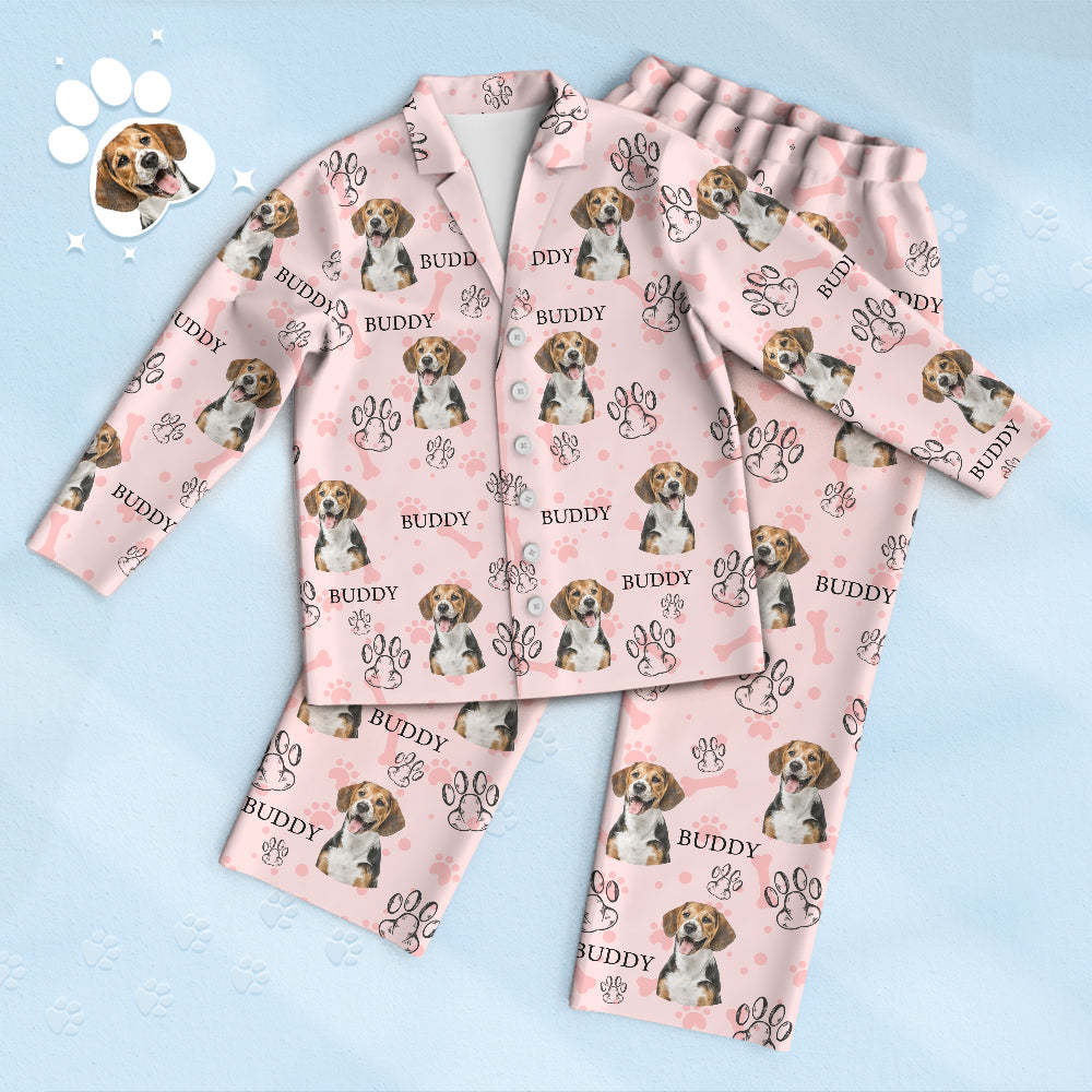 Benutzerdefinierte Foto Hund Pyjamas Katze Pfote Für Hund Katze Liebhaber Personalisierte Foto Frauen Männer Mehrfarbige Pyjama - DePhotoBoxer
