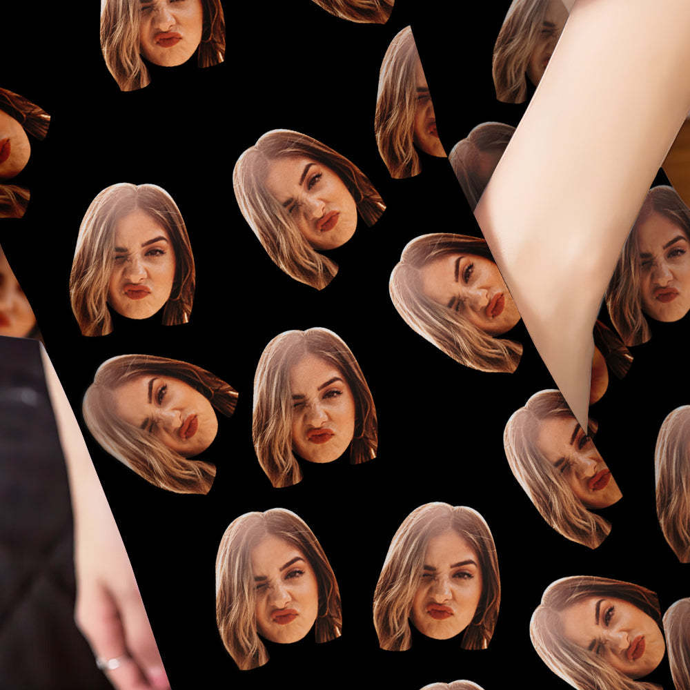 Benutzerdefiniertes Foto-gesichts-nachthemd, Personalisiertes, Übergroßes, Buntes Nachthemd Für Frauen, Geschenke Für Frauen - DePhotoBoxer