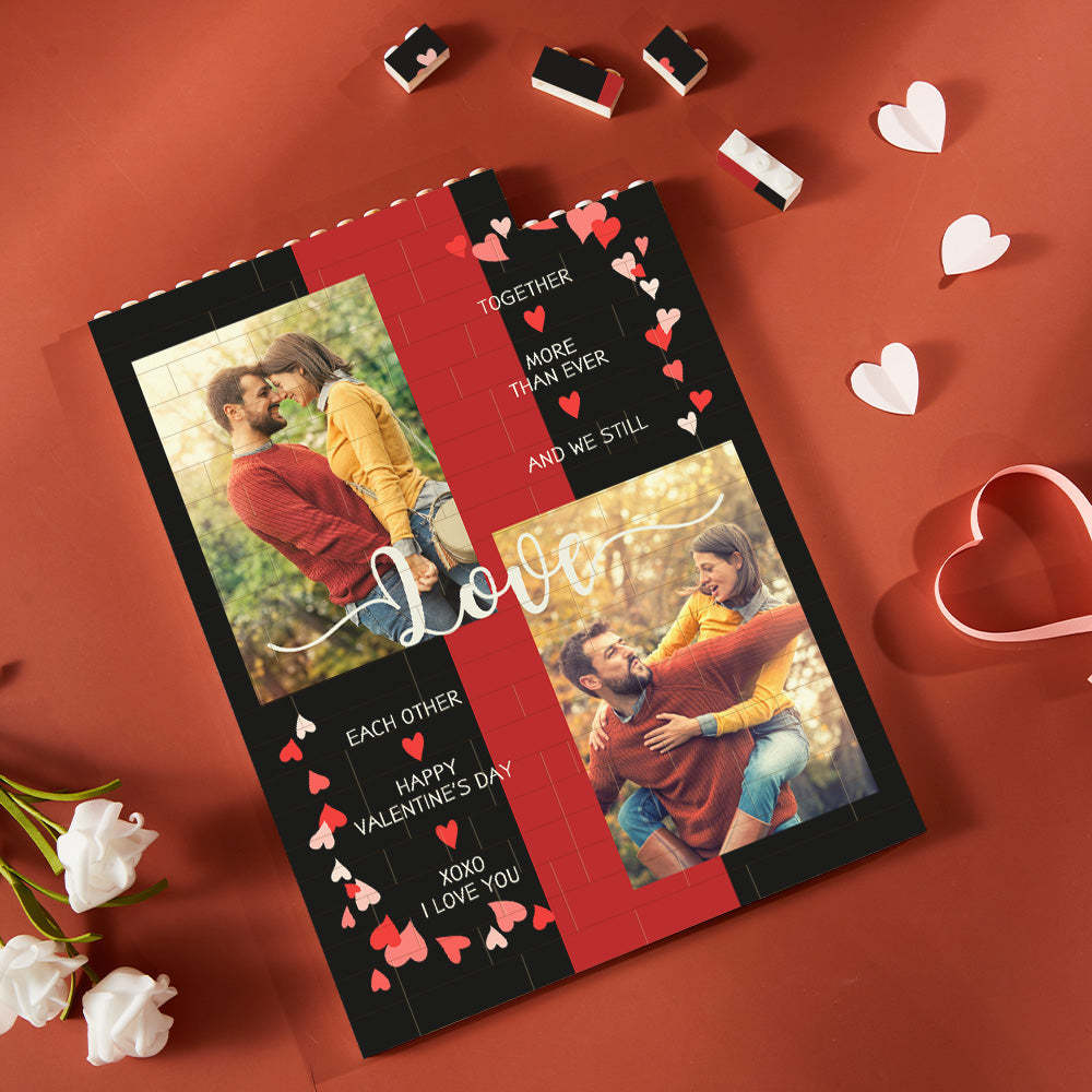 Benutzerdefinierte Baustein Puzzle Vertikale Gebäude Foto Brick für Liebhaber Glücklichen Valentinstag