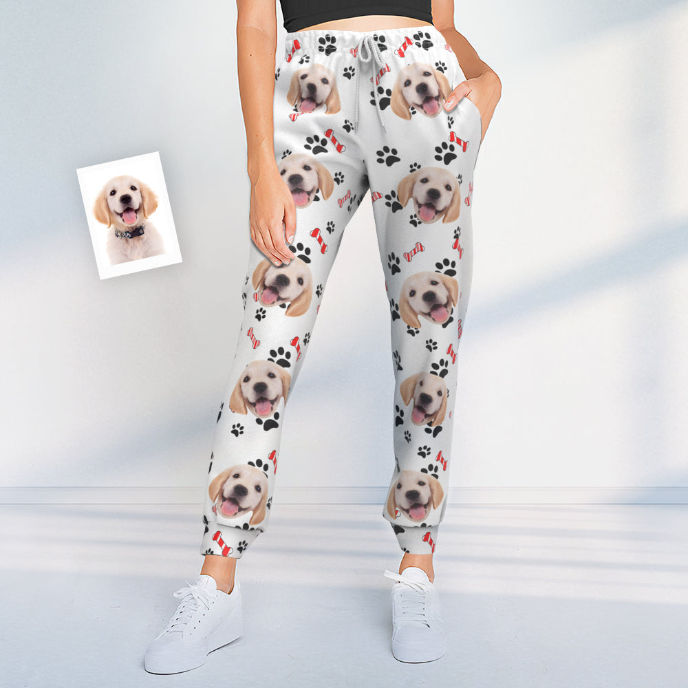 Benutzerdefinierte Hund Gesicht Sweatpants Unisex Jogger Geschenk für Haustier Liebhaber
