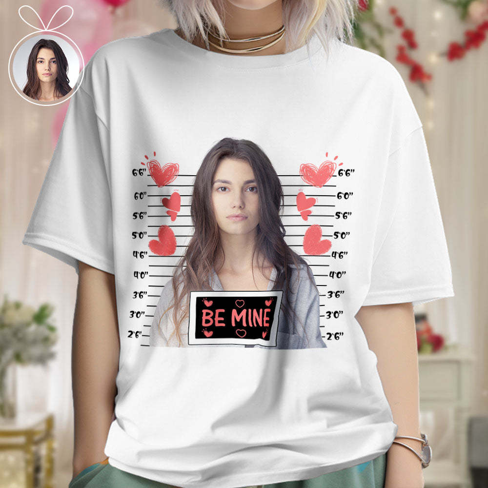 Individuelle Foto-t-shirts, Personalisiertes Brust-foto-t-shirt, Valentinstagsgeschenke Für Paare - DePhotoBoxer
