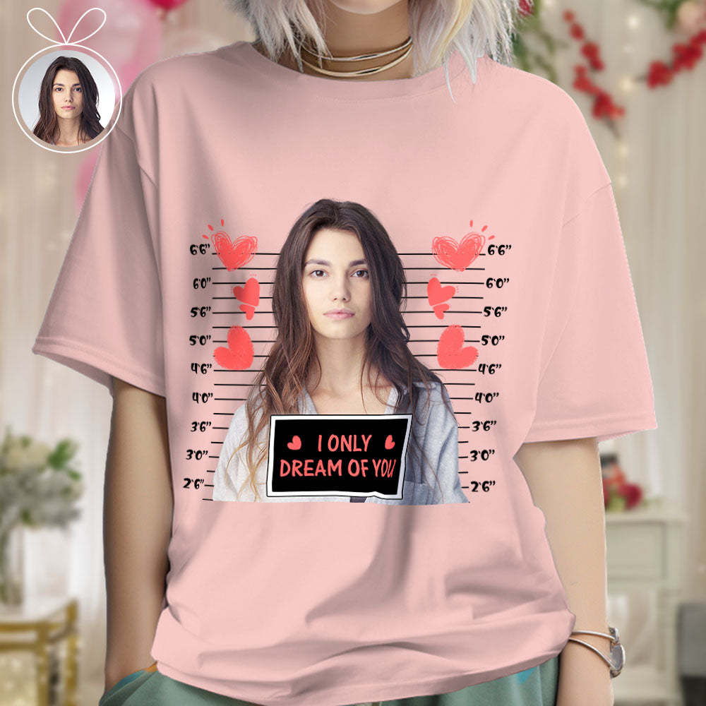 Individuelle Foto-t-shirts, Personalisiertes Brust-foto-t-shirt, Valentinstagsgeschenke Für Paare - DePhotoBoxer