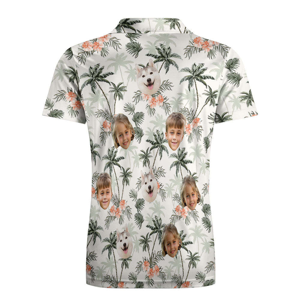 Individuell Personalisierte Poloshirts, Poloshirts Für Kinder Mit Individuellem Gesicht, Besonderes Geschenk-poloshirt Für Kinder - DePhotoBoxer