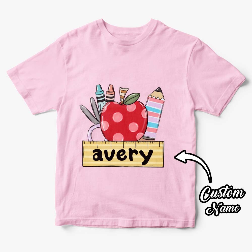 Personalisiertes T-shirt Zum Schulanfang, Erstes Schultagsshirt, Geschenk Für Kinder - DePhotoBoxer