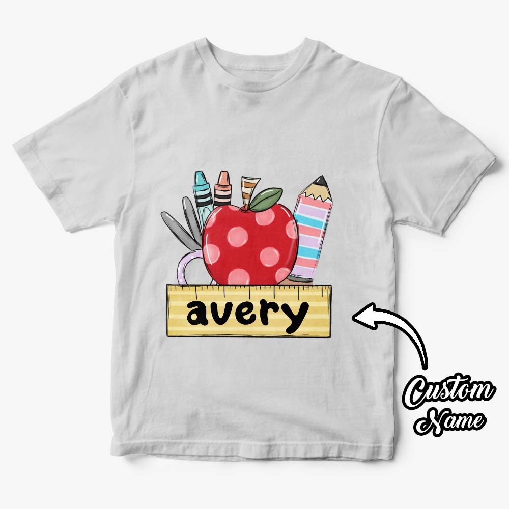 Personalisiertes T-shirt Zum Schulanfang, Erstes Schultagsshirt, Geschenk Für Kinder - DePhotoBoxer