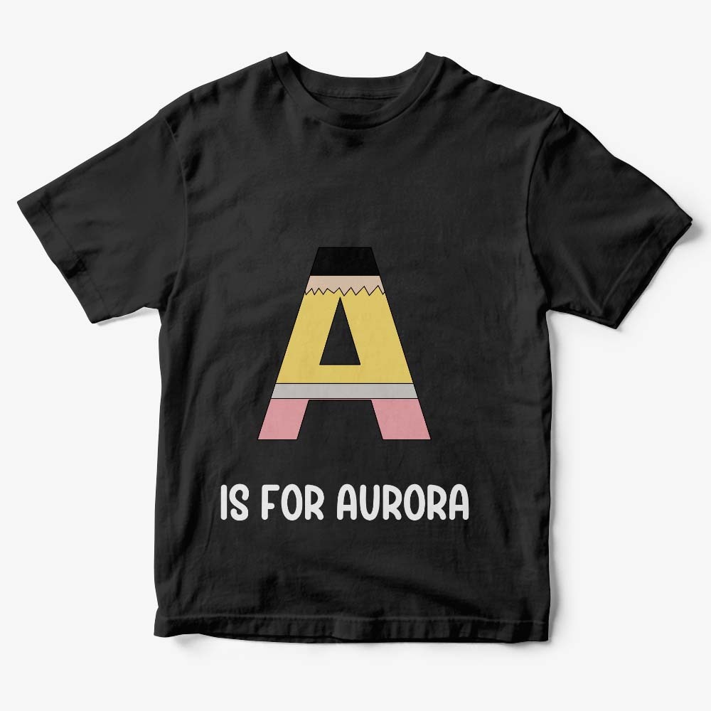 Personalisiertes Back To School Bleistift-t-shirt, Erstes Schultags-shirt, Geschenk Für Kinder - DePhotoBoxer