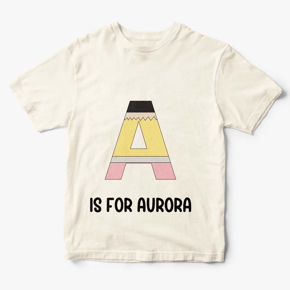 Personalisiertes Back To School Bleistift-t-shirt, Erstes Schultags-shirt, Geschenk Für Kinder - DePhotoBoxer