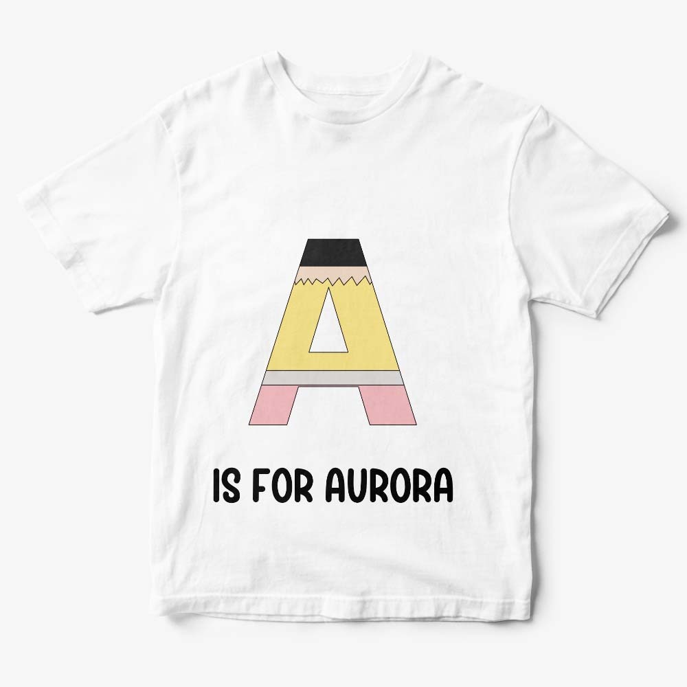 Personalisiertes Back To School Bleistift-t-shirt, Erstes Schultags-shirt, Geschenk Für Kinder - DePhotoBoxer