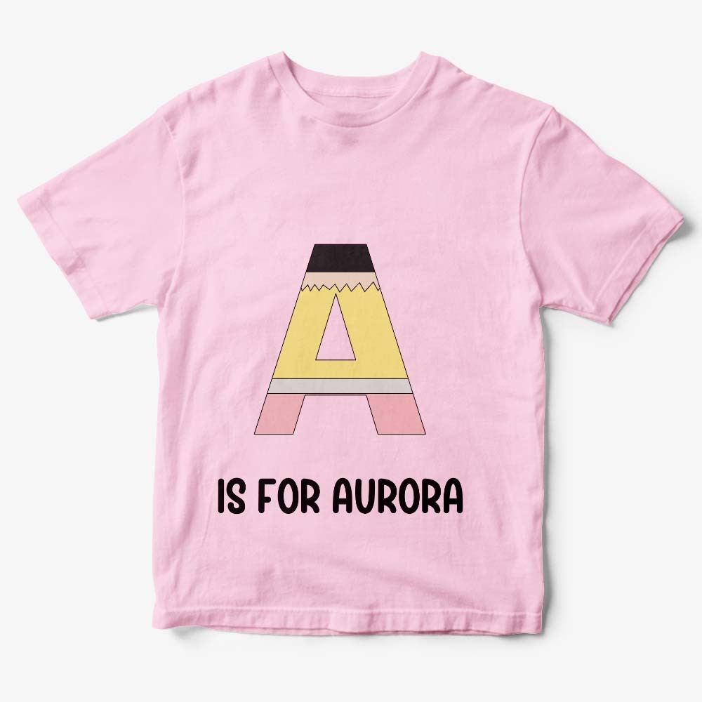 Personalisiertes Back To School Bleistift-t-shirt, Erstes Schultags-shirt, Geschenk Für Kinder - DePhotoBoxer