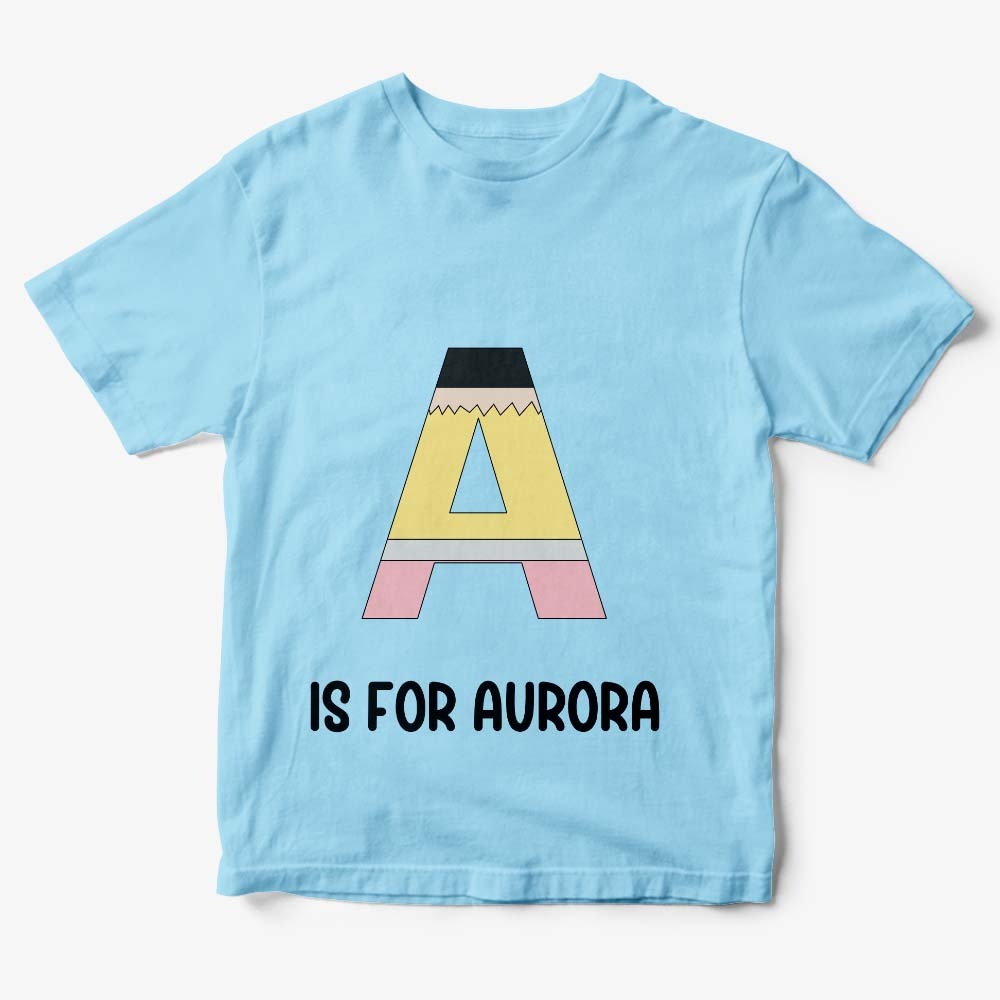 Personalisiertes Back To School Bleistift-t-shirt, Erstes Schultags-shirt, Geschenk Für Kinder - DePhotoBoxer
