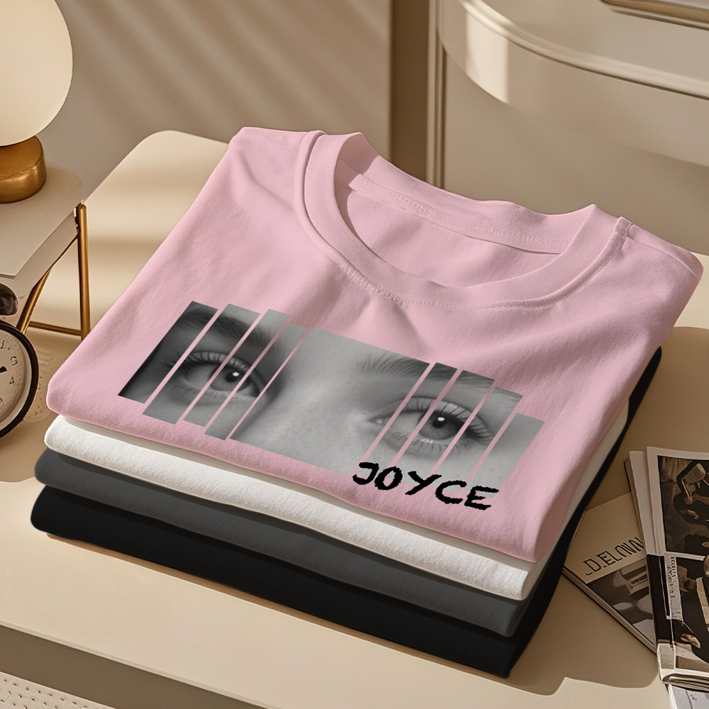Benutzerdefinierte Augen Shirt Freundin Augen T-shirt Personalisierte Foto Und Name - DePhotoBoxer