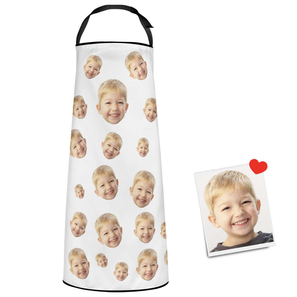 Kundenspezifisches Gesicht-küchen-lustiges Schutzblech Personalisiertes Schutzblech Für Mann-frauen-koch - DePhotoBoxer