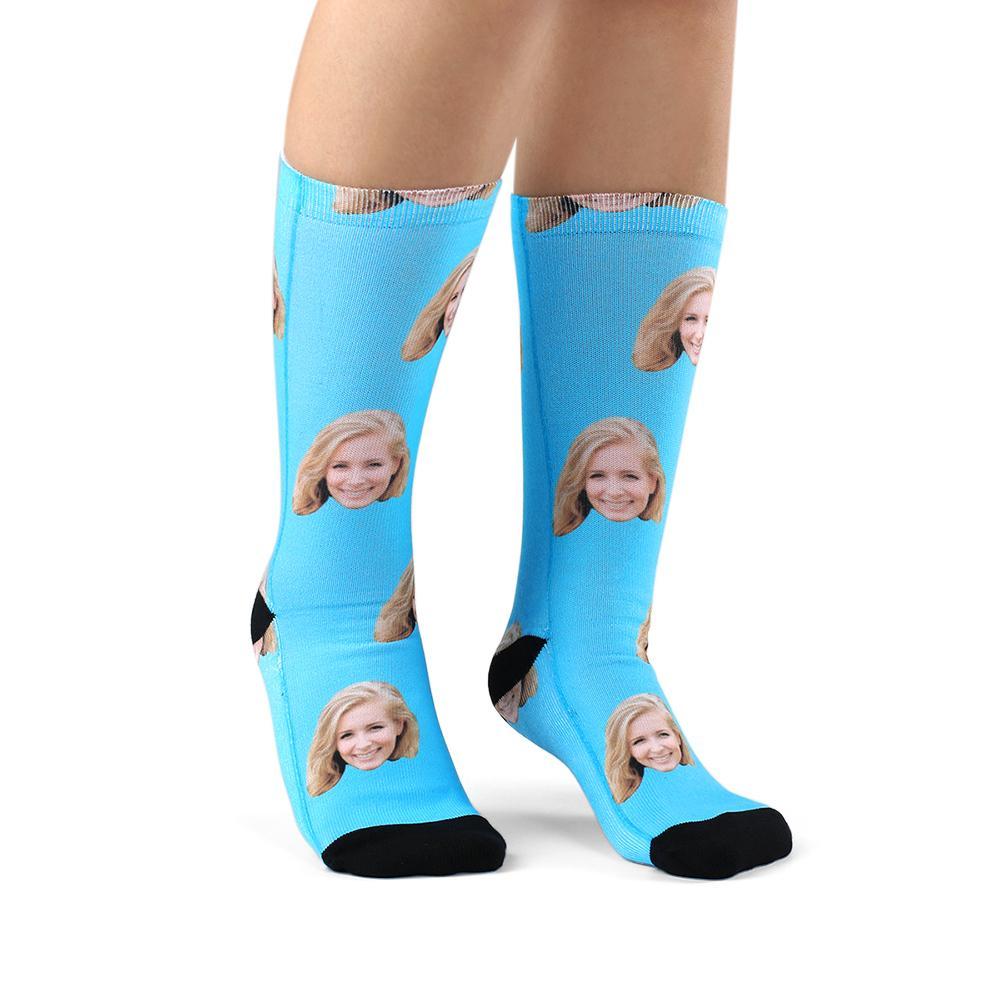 Benutzerdefinierte Gesichtssocken 3d-vorschau Personalisierte Gesichtssocken Für Ihn - DePhotoBoxer