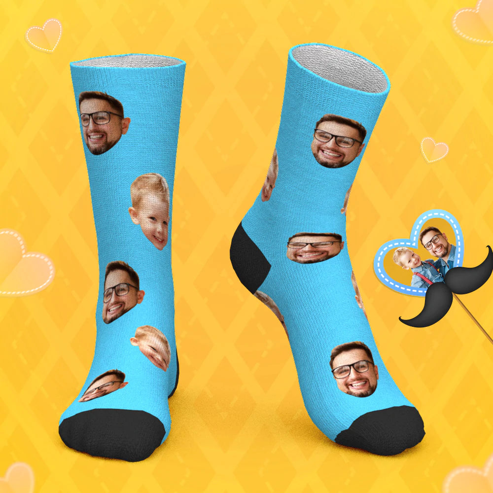 Benutzerdefinierte Gesichtssocken 3d-vorschau Personalisierte Gesichtssocken Für Ihn