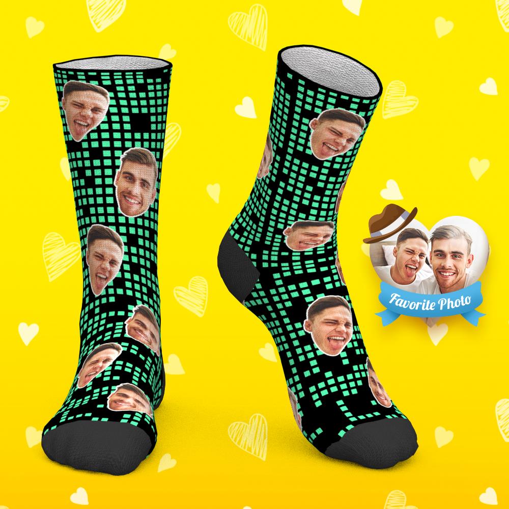 Benutzerdefinierte Gesichtssocken, Personalisierte Fotosocken, Bff-socken, Bester Freund Für Immer, Würfel - DePhotoBoxer