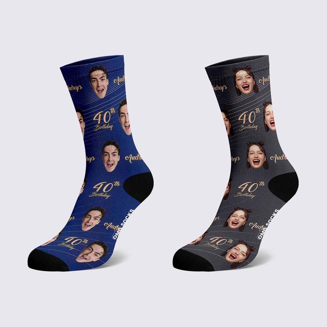 Gesicht Auf Socken, Individuelle Geburtstagssocken-geschenke - DePhotoBoxer