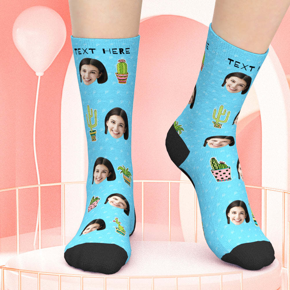 Benutzerdefinierte Gesicht Socken Pflanze Gärtner Socken Geschenk für Mutter Pflanze Hobby