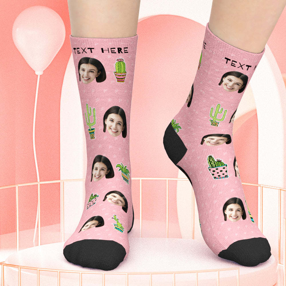Benutzerdefinierte Gesicht Socken Pflanze Gärtner Socken Geschenk für Mutter Pflanze Hobby