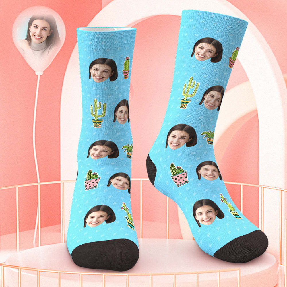 Benutzerdefinierte Gesicht Socken Pflanze Gärtner Socken Geschenk für Mutter Pflanze Hobby