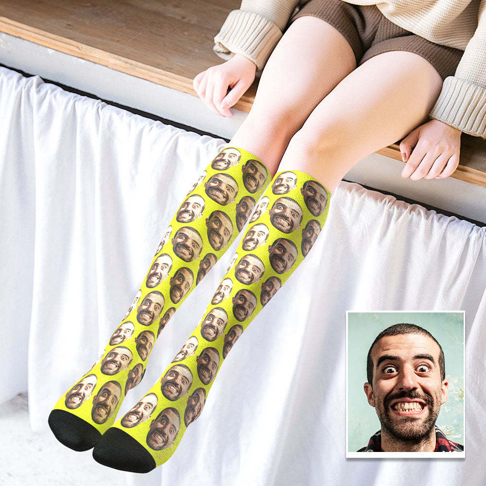 Benutzerdefinierte Kniestrümpfe Sommersocken - Full Face