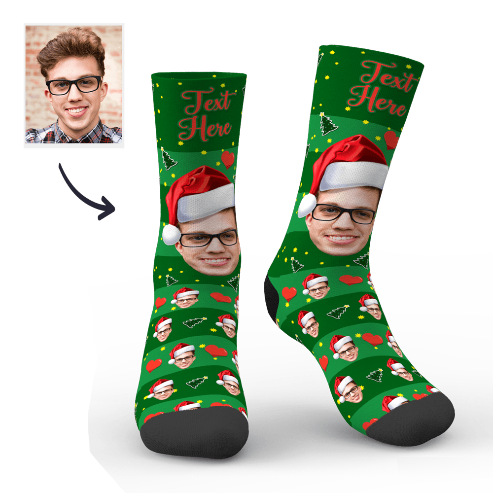 Personalisierte Weihnachtsbaum-fotosocken - DePhotoBoxer
