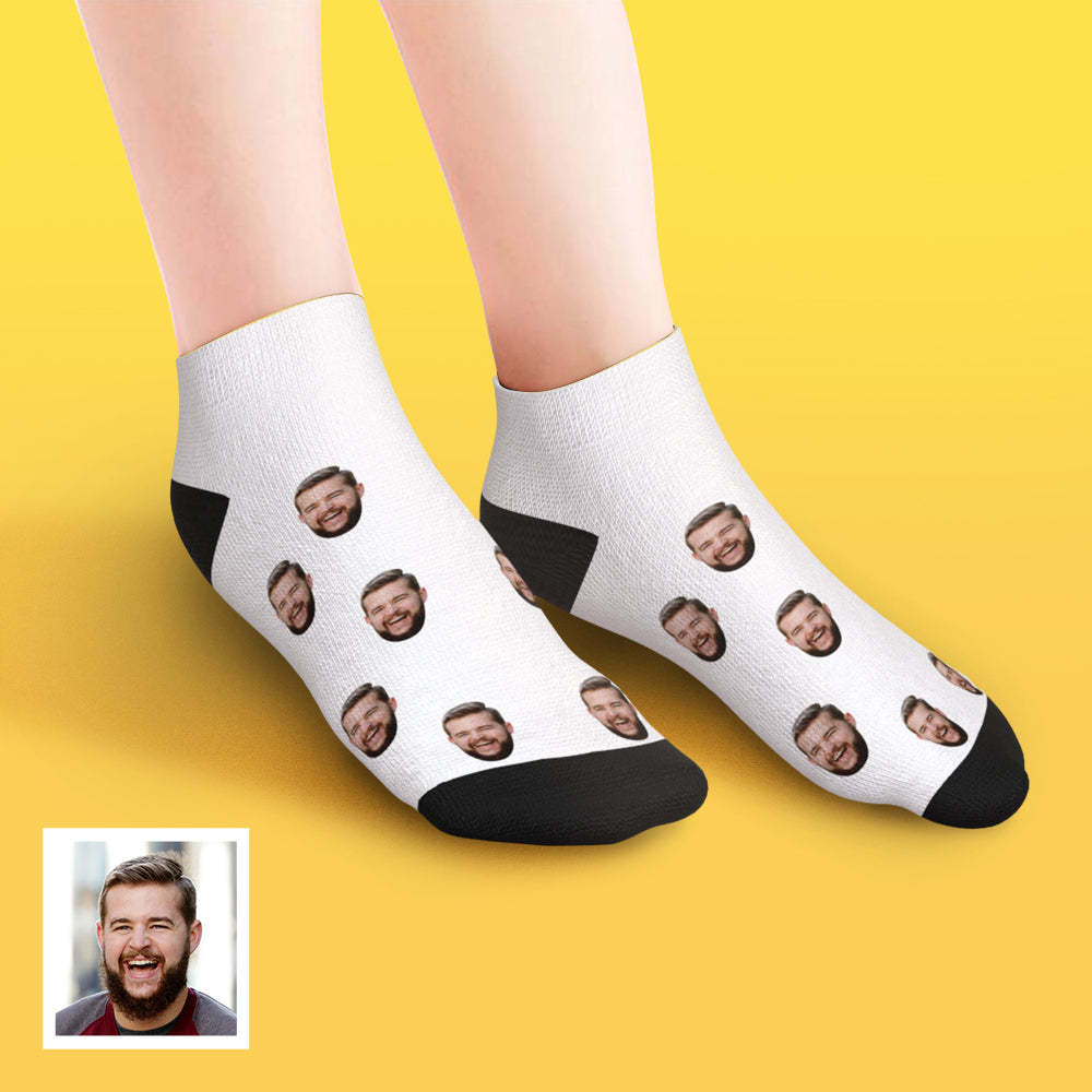 Custom Face Socks Low Cut Ankle Socks Summer Socks - DePhotoBoxer