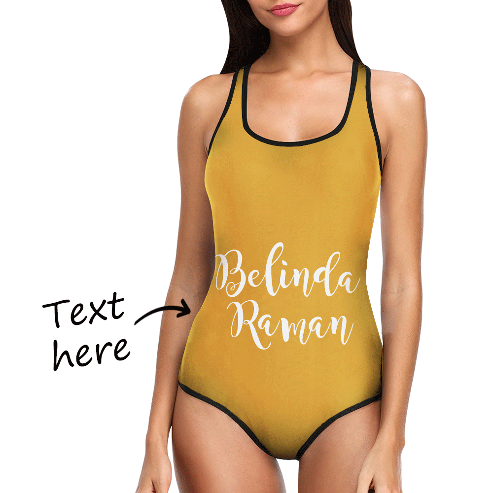Foto Badeanzug Personalisierte Badeanzug Custom mit Text