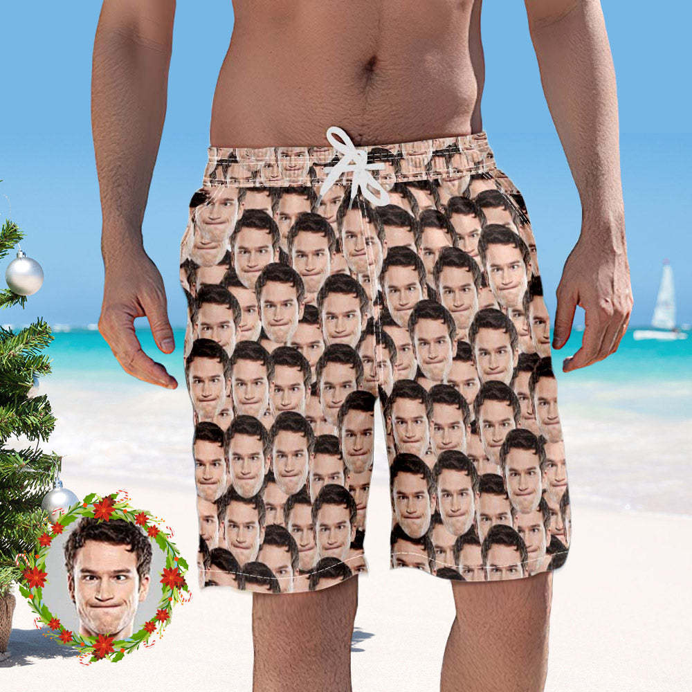 Benutzerdefinierte Gesicht Foto Sommer Männer Swim Trunk Weihnachtsgeschenk