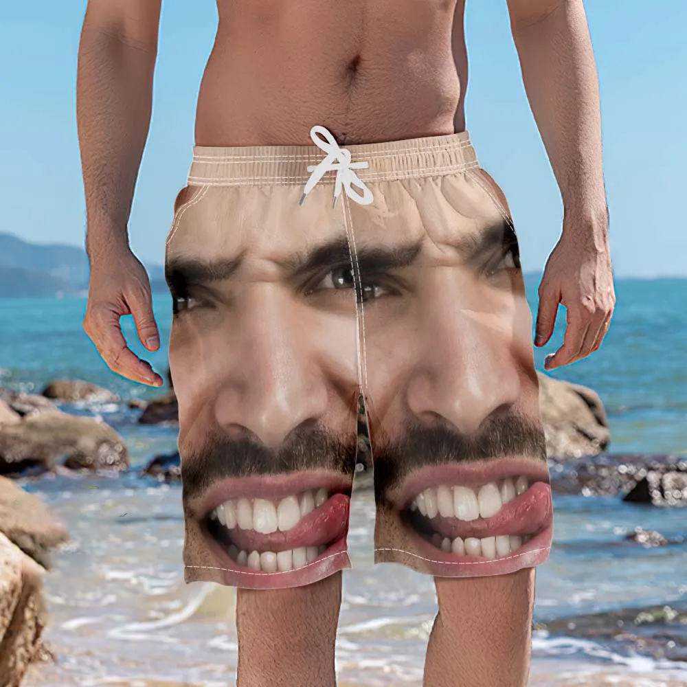 Custom Face Photo Herren-Badehose