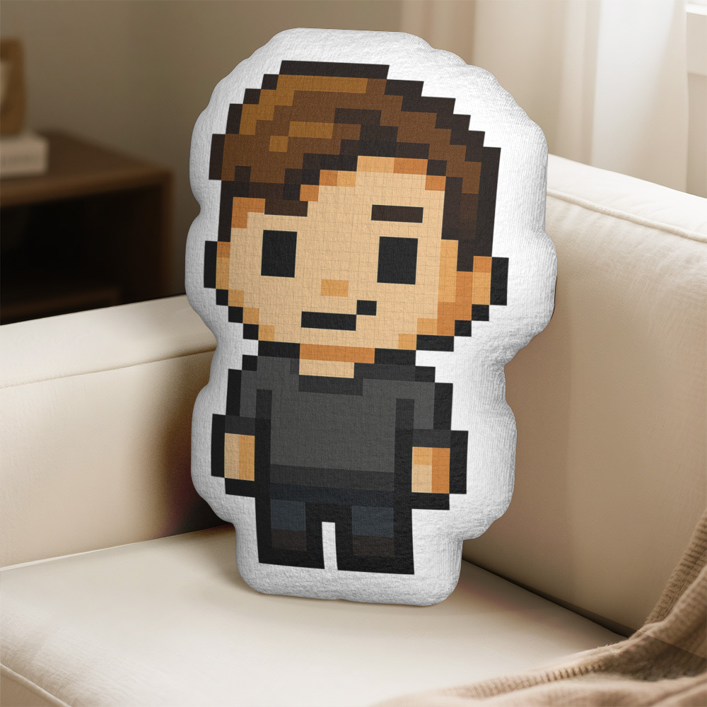 Personalisiertes Süßes Wurfkissen, Personalisiertes Cartoon-kissen, Personalisiertes Gesichtsbild, Minime-wurfpuppe - DePhotoBoxer