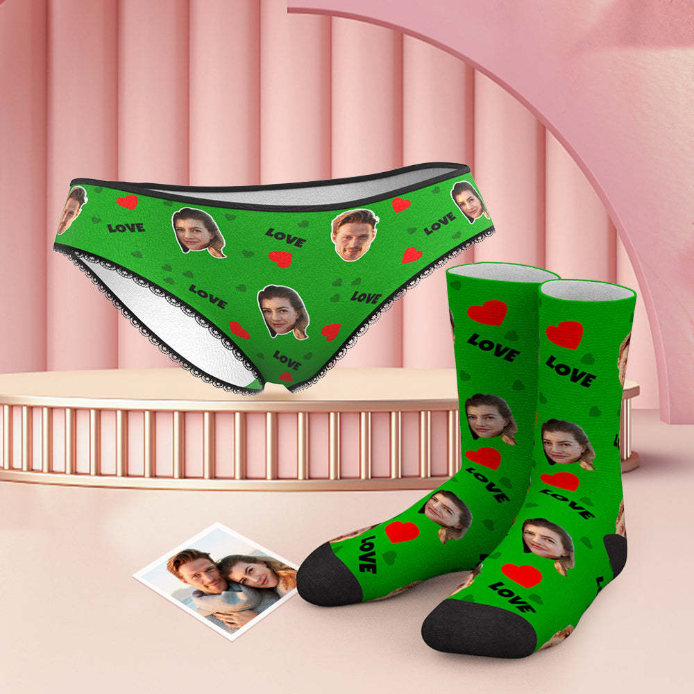 Benutzerdefinierte Gesicht H?schen und Socken Set f¨¹r Liebe