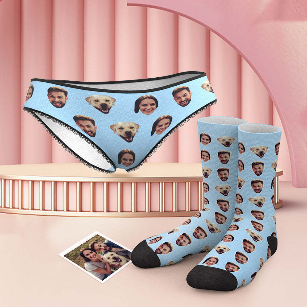 Benutzerdefinierte Gesicht H?schen und Socken Set f¨¹r Familie