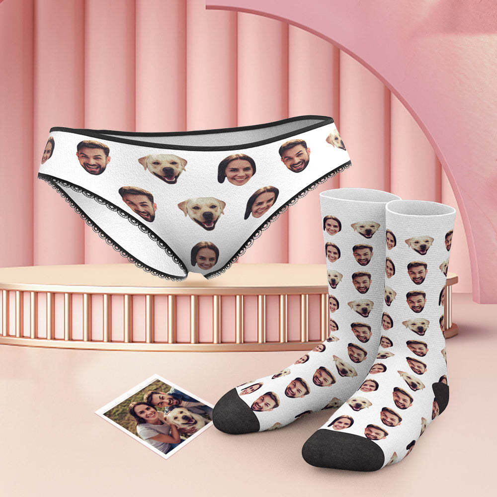 Benutzerdefinierte Gesicht H?schen und Socken Set f¨¹r Familie