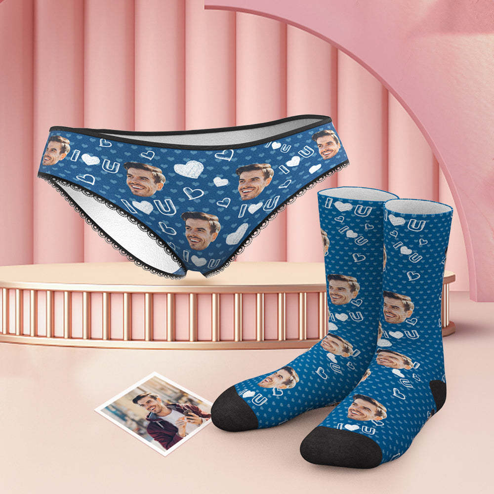 Benutzerdefinierte Gesicht H?schen und Socken Set f¨¹r I Love You