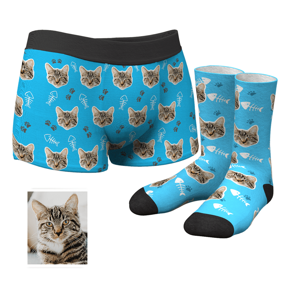 Personalisierte Gesicht Boxershorts Unterhose& Gesicht Socken