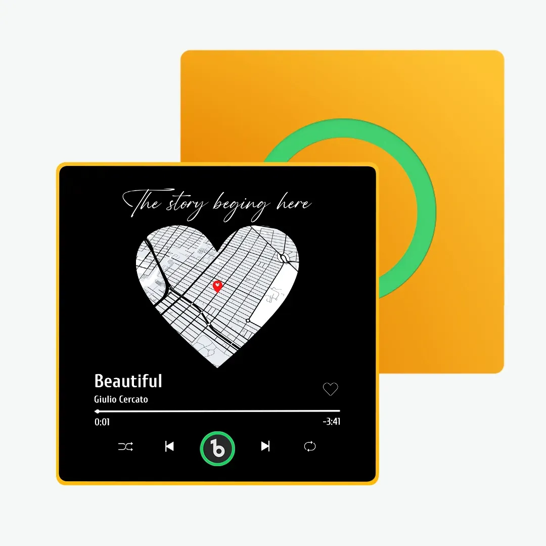 Individueller Musik-kühlschrankmagnet Mit Kartenalbum, Kühlschrankmagnet, Jubiläumsgeschenke, Bunt - DePhotoBoxer