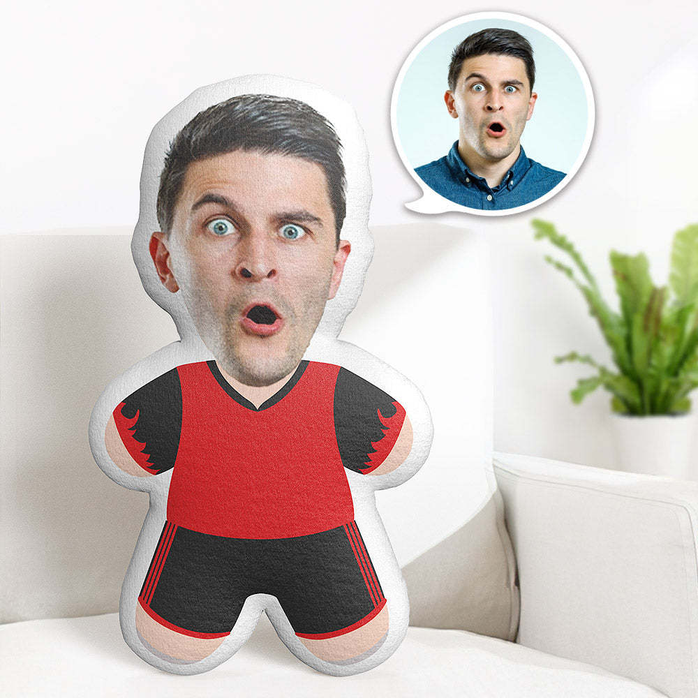 Teddybärkissen Der Belgischen Fußballmannschaft Mit Individuellem Gesicht, Personalisiertes Foto, Minime-puppe - MeineFotoTassen
