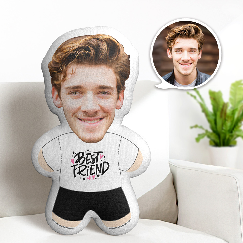 Personalisiertes Gesichts-Minikissen, personalisiertes Fotokissen, Geschenk für die beste Freundin