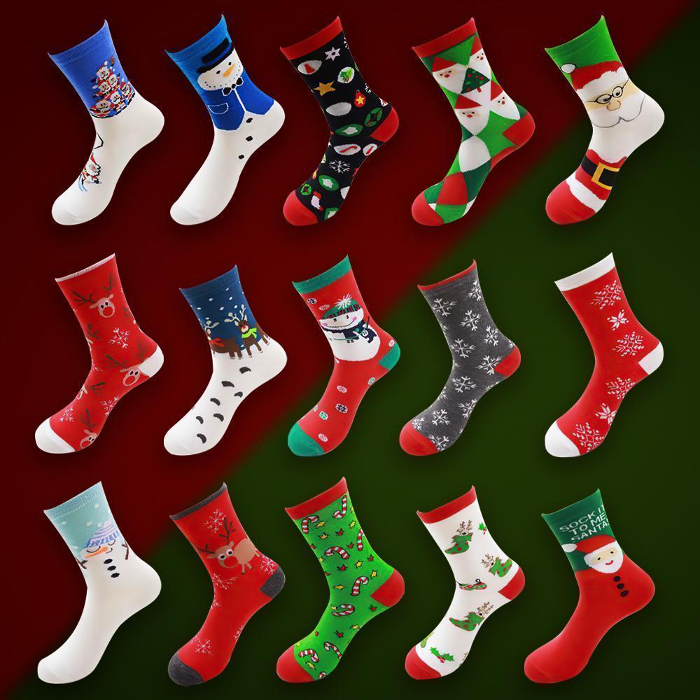 Christmas Socks Set Cotton Socks