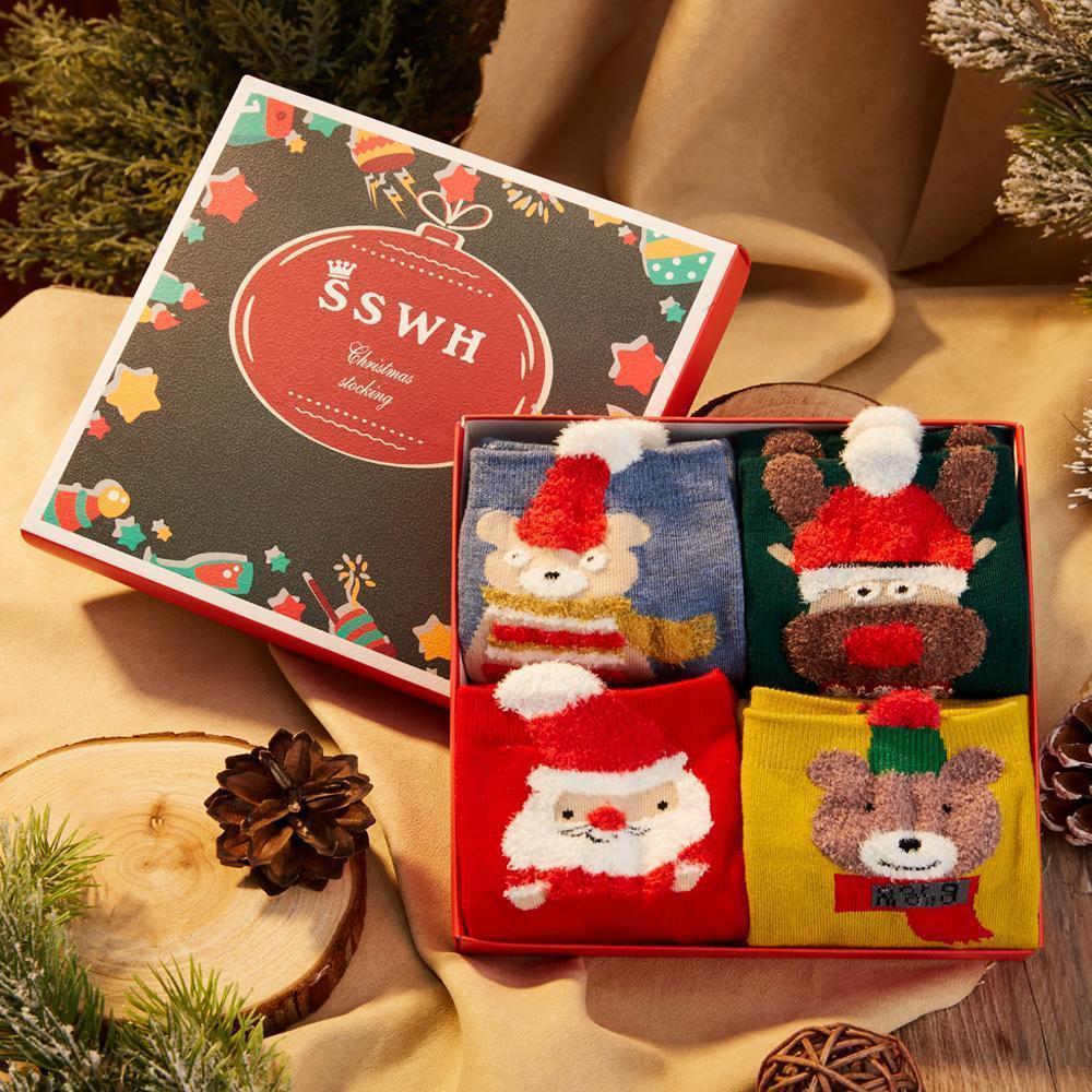 Christmas Socks Set Cotton Socks