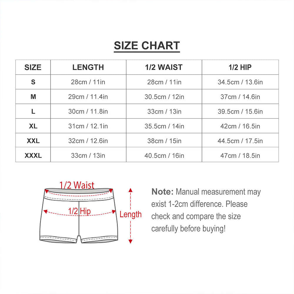 Benutzerdefinierte Männer Swim Boxer Shorts, Hawaiian Face Swim Trunks, Peseronalized Swim Briefs mit Face Mash