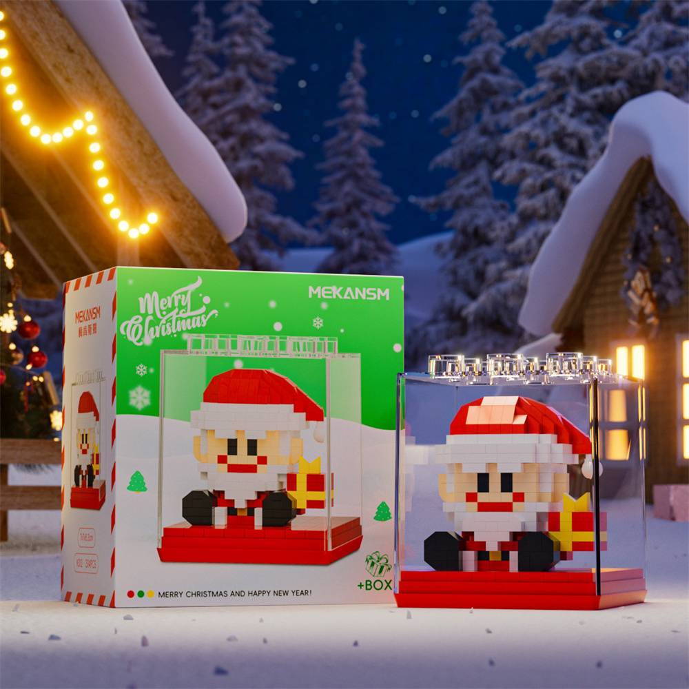 Weihnachts-baustein-spielzeug Mit Deckel, Weihnachts-baustein-spielzeug, Geschenk Für Kinder - DePhotoBoxer