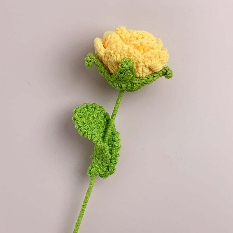 Rosen Häkeln Blume Handgemachte Gestrickte Blume Geschenk Für Liebhaber - DePhotoBoxer