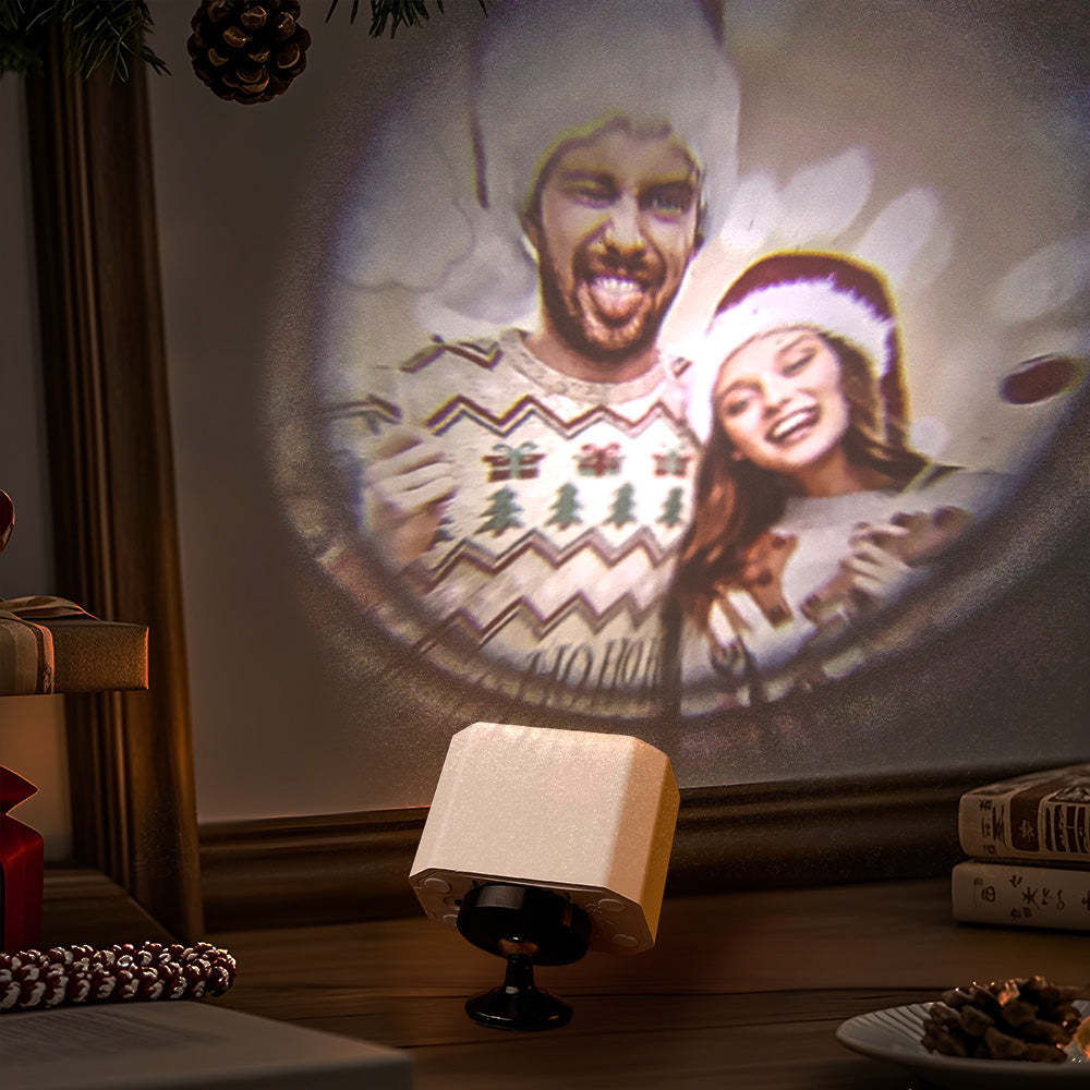 Weihnachts-benutzerdefinierter Fotoprojektor-lichtpaar-freund-weihnachtsgeschenk - DePhotoBoxer