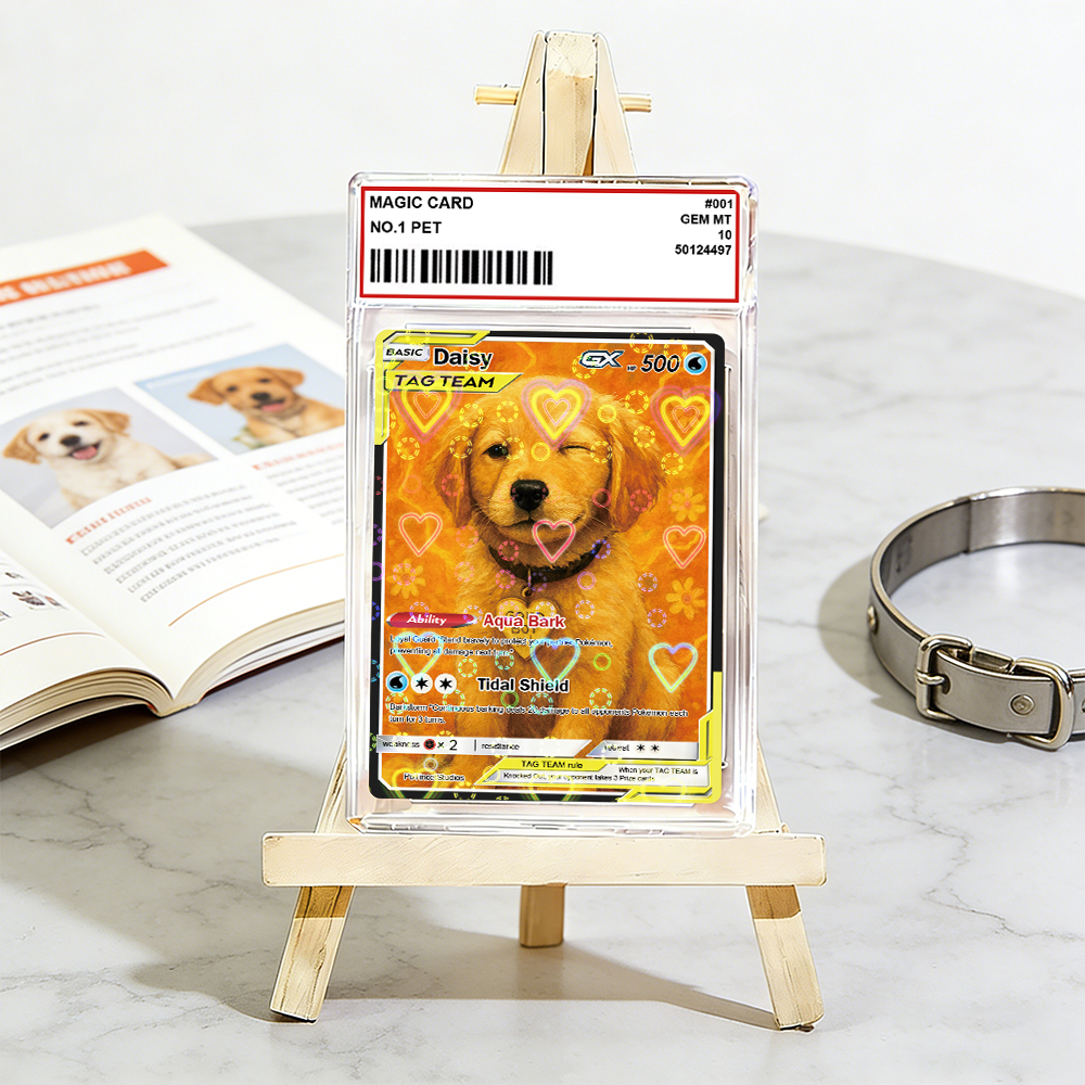 Personalisierte Sammelkarte Mit Anime-motiven Für Haustiere – Das Perfekte Weihnachtsgeschenk Für Tierliebhaber - DePhotoBoxer