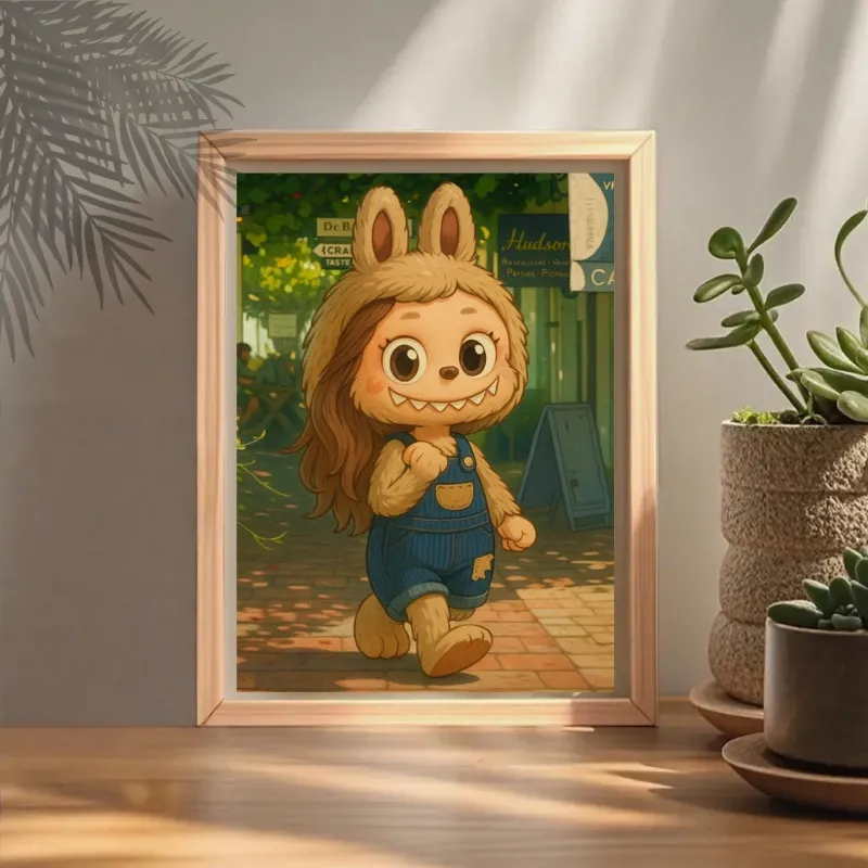 Passen Sie Beliebte Bilderrahmen Im Cartoon-stil An. Personalisieren Sie Ihr Foto Mit Einem Trendigen, Personalisierten Bilderrahmen Für Puppen.