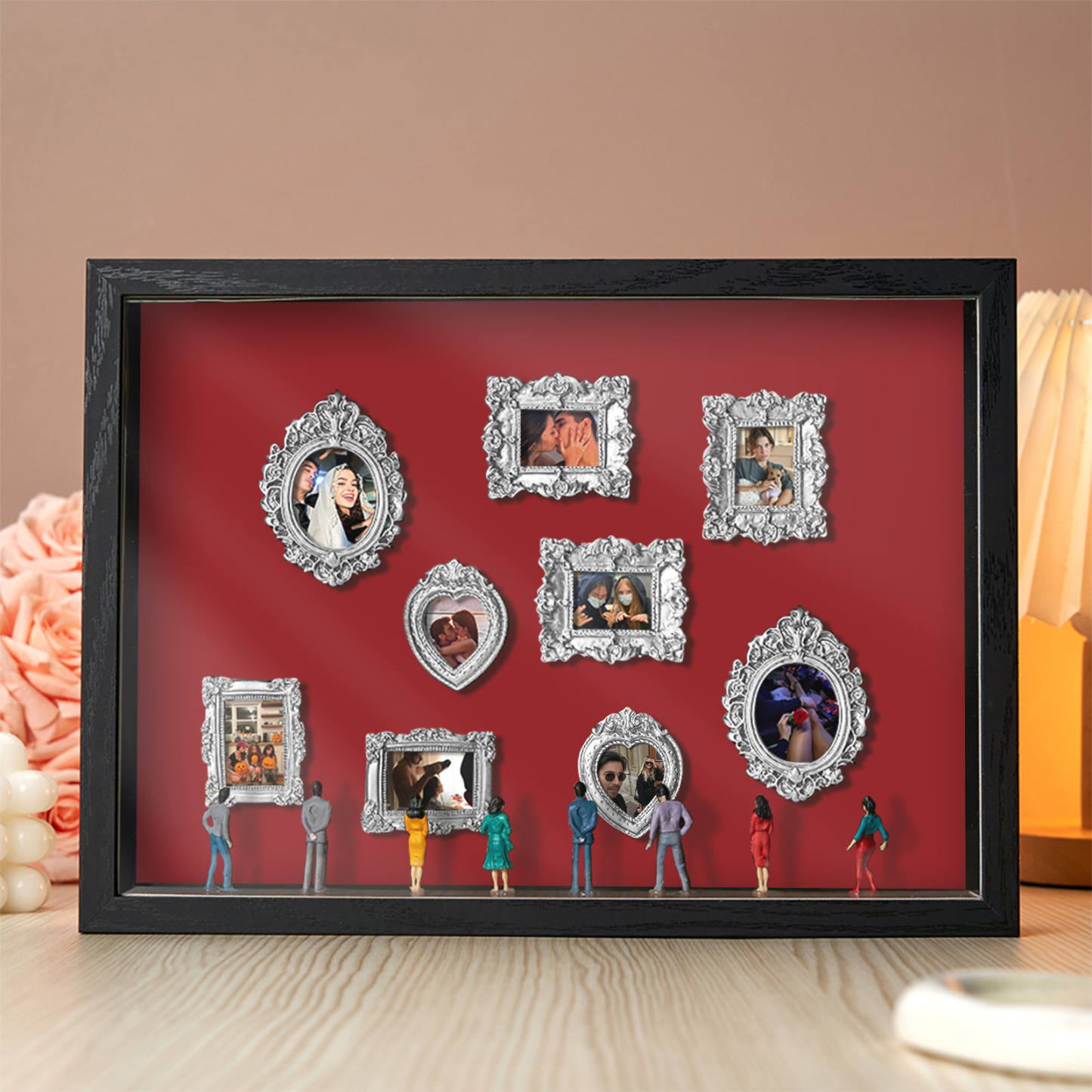 Museum Of Us Schattenbox, Personalisiertes Geschenk Für Paare, Niedliches Miniaturmuseumsgeschenk, Bedeutungsvolles Geschenk, Valentinstags- Oder Jahrestagsgeschenk