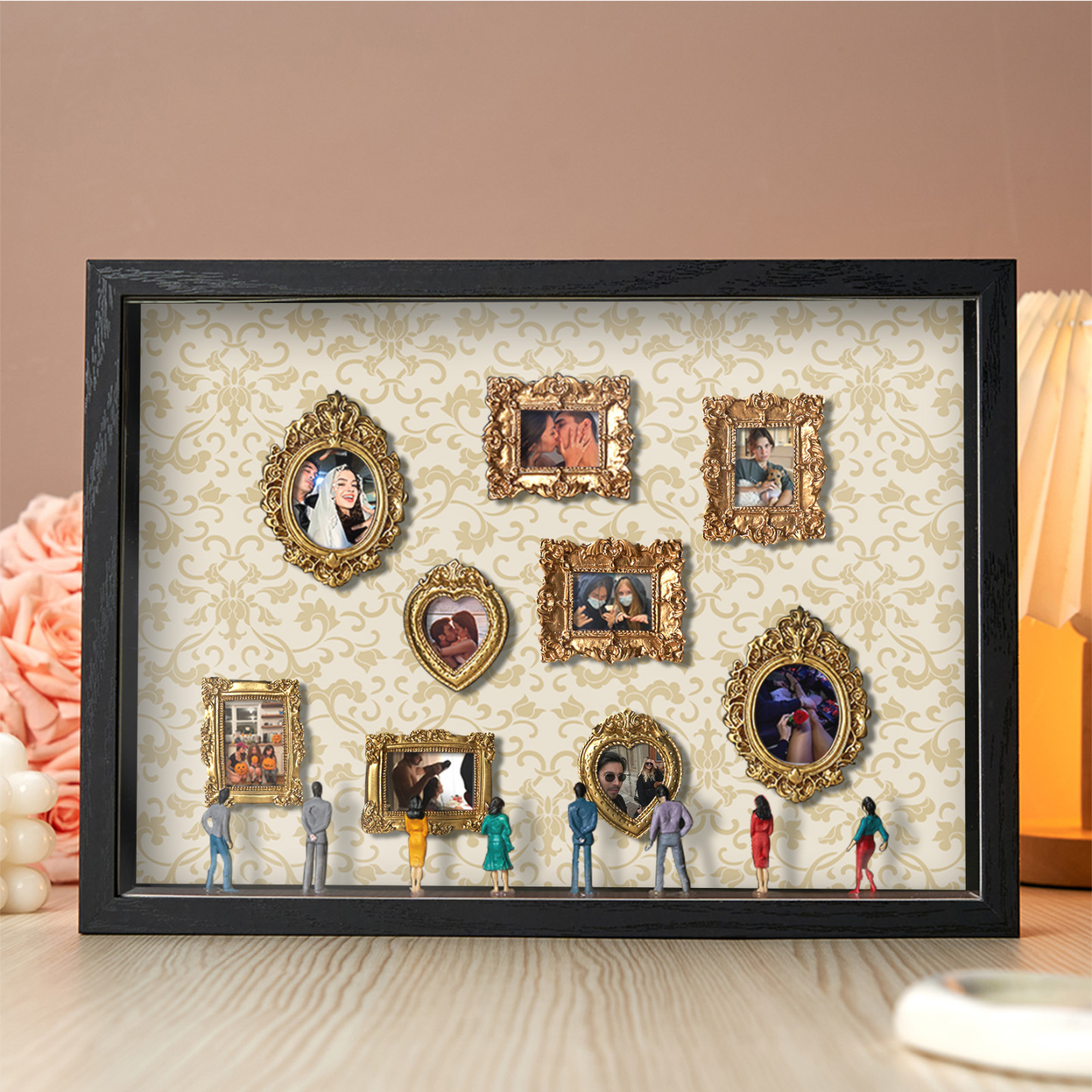 Museum Of Us Schattenbox, Personalisiertes Geschenk Für Paare, Niedliches Miniaturmuseumsgeschenk, Bedeutungsvolles Geschenk, Valentinstags- Oder Jahrestagsgeschenk