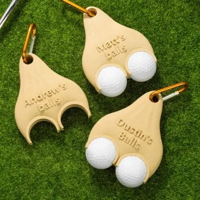 Personalisierter, Lustiger 3d-gedruckter Golfballhalter Mit Clip, Golfzubehör, Bestes Geschenk Für Golfliebhaber